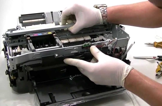 Как вставить ролик в принтере